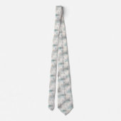 Cravate Motif Abstrait de Pluie de Printemps (Dos)