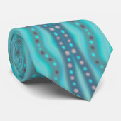 Cravate Motif Abstrait Dichroic Beach Glass dépoli (Roulé)