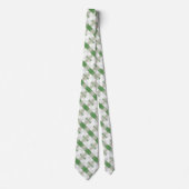 Cravate Motif Abstrait gris vert (Devant)