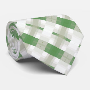 Cravate Motif Abstrait gris vert