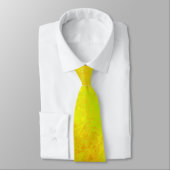 Cravate Motif Abstrait Jaune Orange Vert (Attaché)