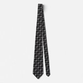 Cravate Motif Abstrait moderne monochrome (Devant)