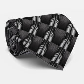 Cravate Motif Abstrait moderne monochrome (Roulé)