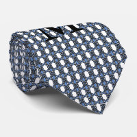 Motif Abstrait Monogram Blue Scarab