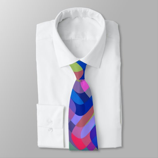 Cravate Motif Abstrait multicolore (Attaché)