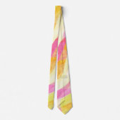 Cravate Motif Abstrait Ondulé Vibrant (Dos)