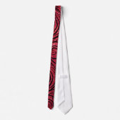 Cravate Motif Abstrait Parties scintillant rouge (Dos)