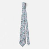 Cravate Motif Abstrait Pastels (Devant)