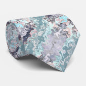 Cravate Motif Abstrait Pastels (Roulé)