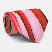 Cravate Motif Abstrait rayé Red Adventure (Roulé)