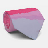 Cravate Motif Abstrait rose (Roulé)