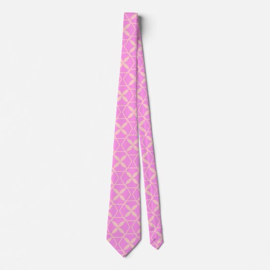 Cravate Motif Abstrait rose par magasin. (Devant)