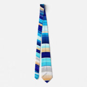 Cravate Motif Abstrait Sea Wave Soft (Dos)