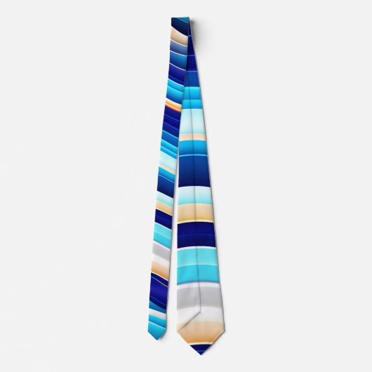 Cravate Motif Abstrait Sea Wave Soft (Dos)