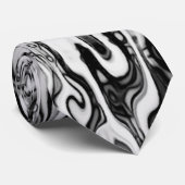 Cravate Motif Abstrait Tendance Moderne (Roulé)