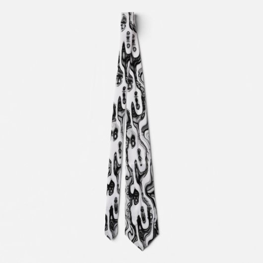 Cravate Motif Abstrait Tendance Moderne (Dos)