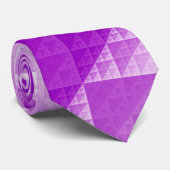 Cravate Motif abstrait violet (Roulé)