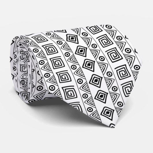 Cravate Motif africain tribal Necktie (Roulé)