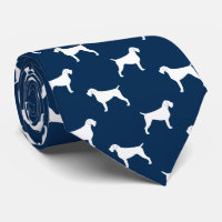 Motif allemand À poils durs Pointer Dog Silhouette