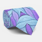 Cravate Motif Améthyste Clair et Aqua Pâle (Roulé)