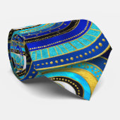 Cravate Motif Amulet Evil Eye (Roulé)