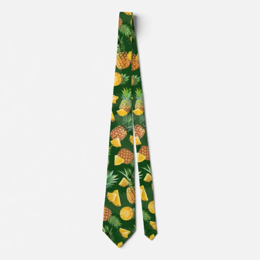 Cravate Motif Ananas 9 (Devant)