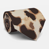Cravate Motif animal Empreinte de léopard (Roulé)
