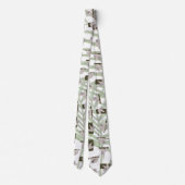 Cravate Motif animal mignon Sloth en forêt sauvage (Dos)