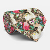 Cravate Motif animal tropical (Roulé)