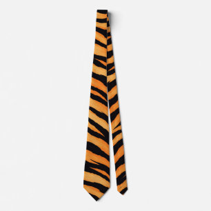 Cravate Motif animalier de tigre du Bengale