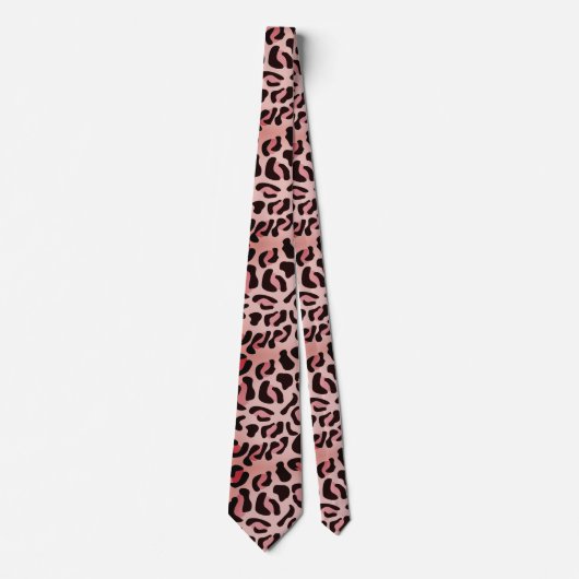 Cravate Motif animalier moderne léopard (Devant)