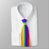 Cravate Motif Arc-en-Ciel (Attaché)