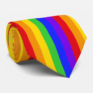 Cravate Motif Arc-en-Ciel