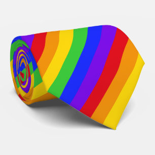 Cravate Motif Arc-en-Ciel