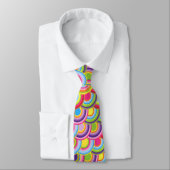 Cravate Motif arc-en-ciel coloré (Attaché)