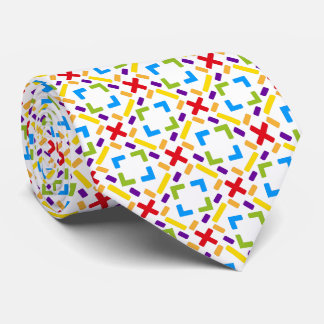 Cravate Motif arc-en-ciel motif graphique