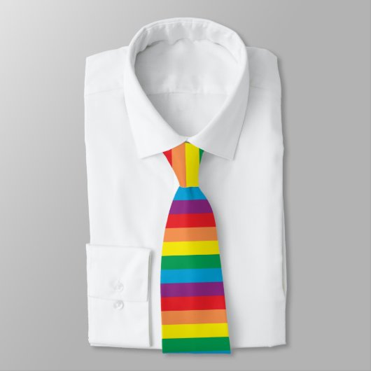 Cravate Motif arc-en-ciel simple (Attaché)
