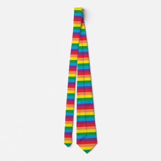 Cravate Motif arc-en-ciel simple (Dos)