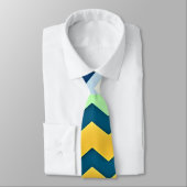 Cravate Motif arc-en-ciel Zig zagging pastel (Attaché)