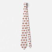 Cravate motif arc en vichy Brown (Devant)
