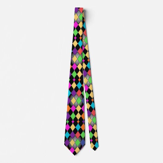 Cravate Motif Arlequin Un sur la Cravate (Devant)