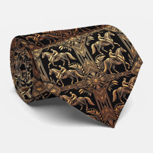 Cravate Motif Art Déco Course Hippique Derby du Kentucky