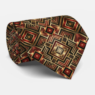 Cravate Motif Art Déco élégant en carrelage