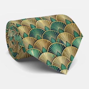 Cravate Motif Art Déco élégant en carrelage