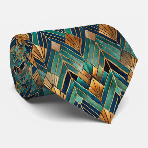 Cravate Motif Art Déco élégant en carrelage