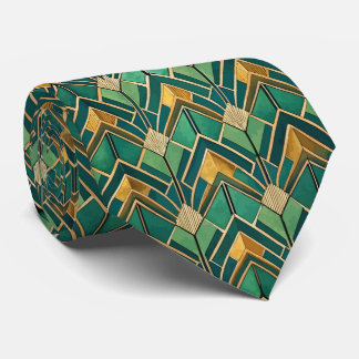 Cravate Motif Art Déco élégant en carrelage