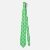 Cravate Motif Art déco vert irlandais (Devant)