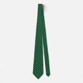 Cravate Motif Atom Vert et Or (Devant)