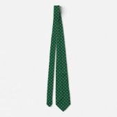 Cravate Motif Atom Vert et Or (Dos)