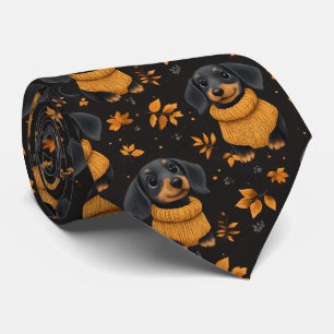 Cravate Motif automnal de Doxie confortable - Conception p